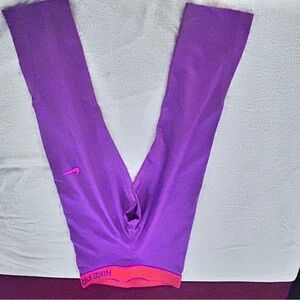 Nike Pro Purple and Pink Leggings